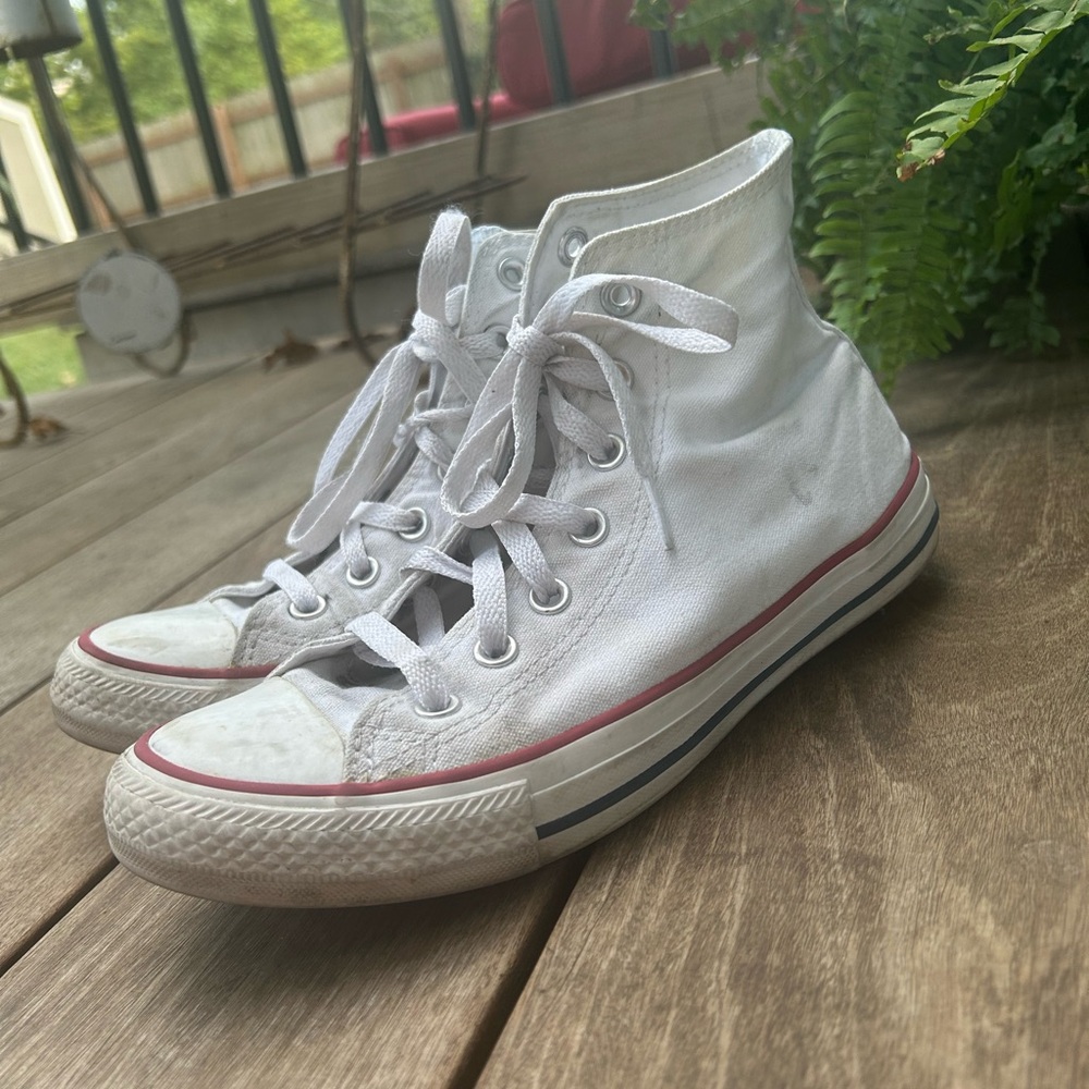 Converse Chuck Taylor All Star High Top Women’s Canvas Sneakers Shoe White sz 8 - Picture 3 of 9